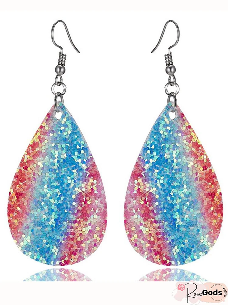 Women Sequin Casual Earrings