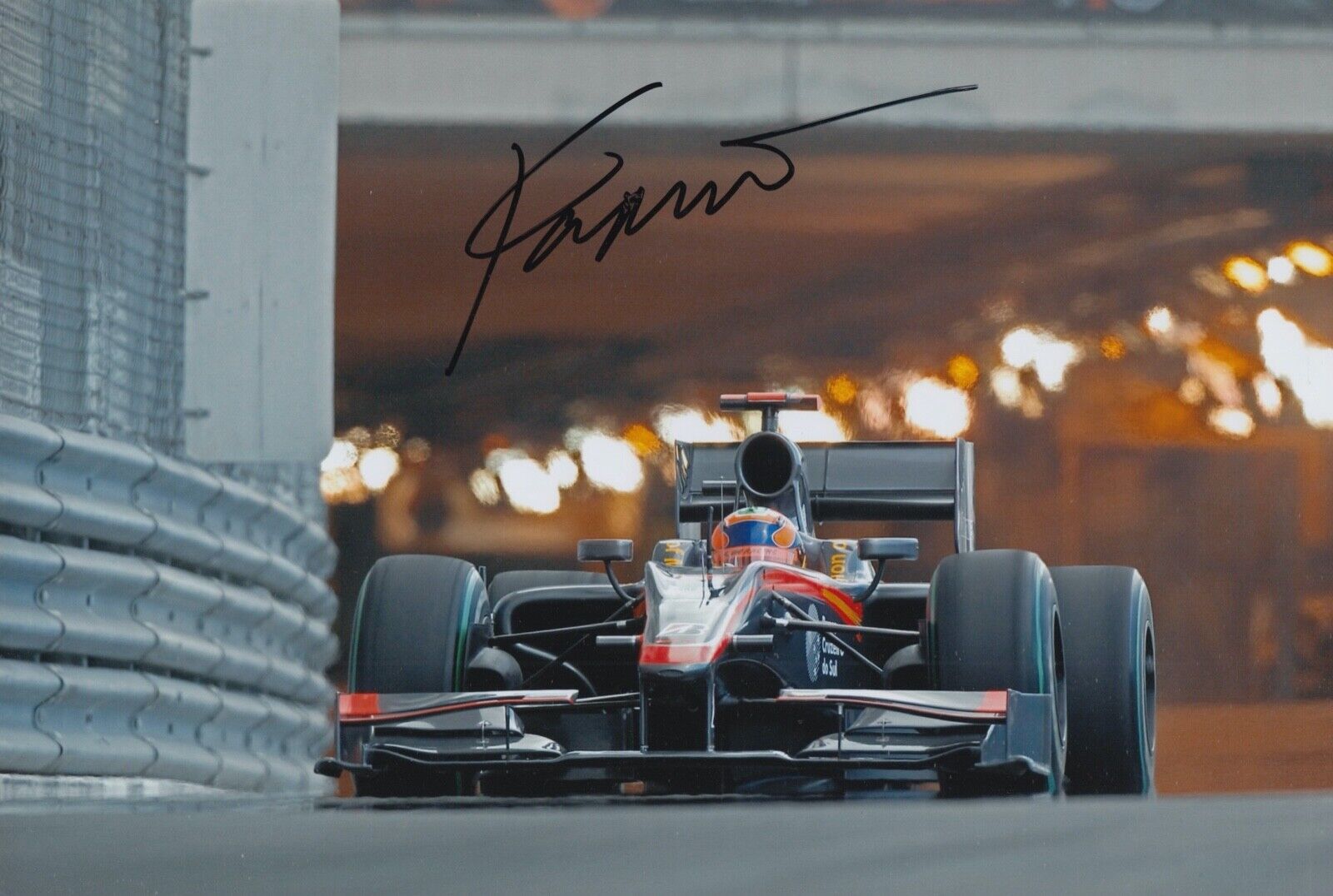 Karun Chandhok Hand Signed 12x8 Photo Poster painting F1 Autograph Hispania Racing 4