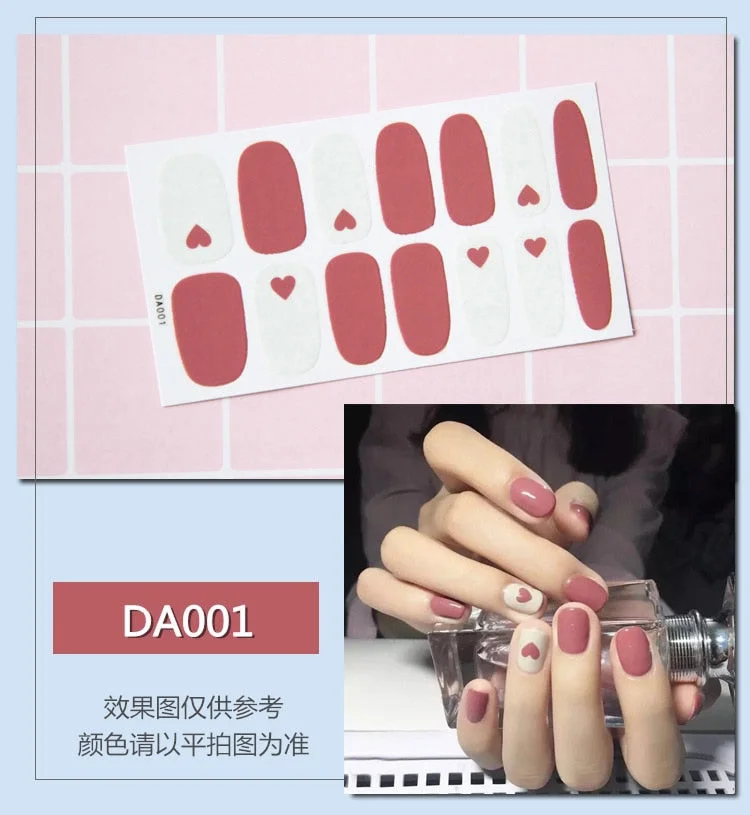 Fashion Plaid Nail Sticker Nails Toenails Nail Applique Resin Non-destructive Nails Eco-friendly Manicure Tool