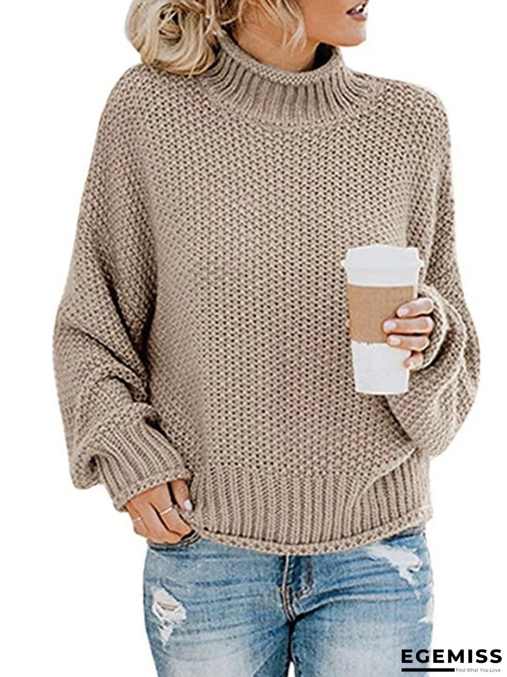 Autumn and Winter New Knitwear Women's Turtleneck Pullover | EGEMISS