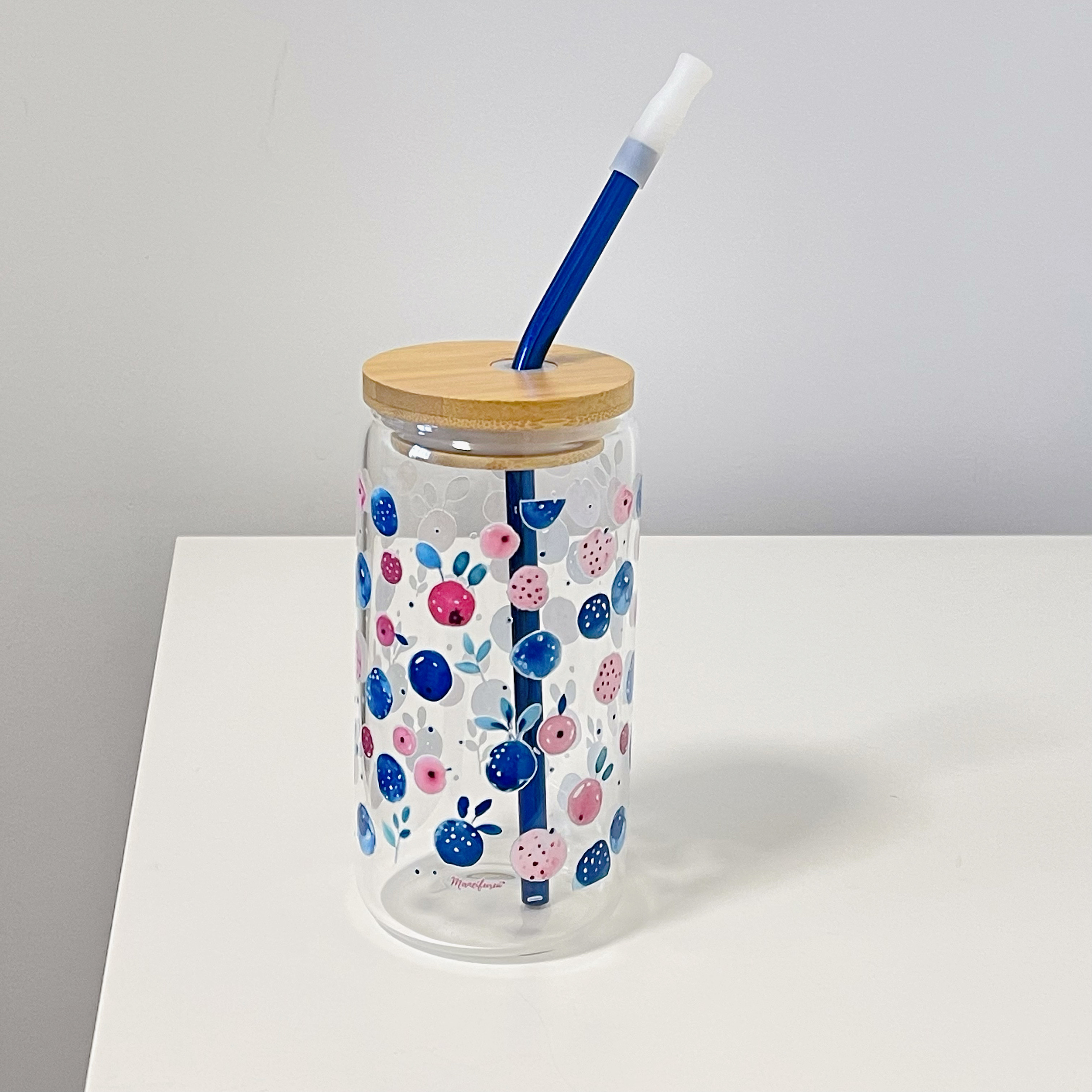 Maneifurui™   Colorful Berries Glass Can