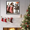(50*50cm)Christmas Robot Dog - Full Round Drill Diamond Painting