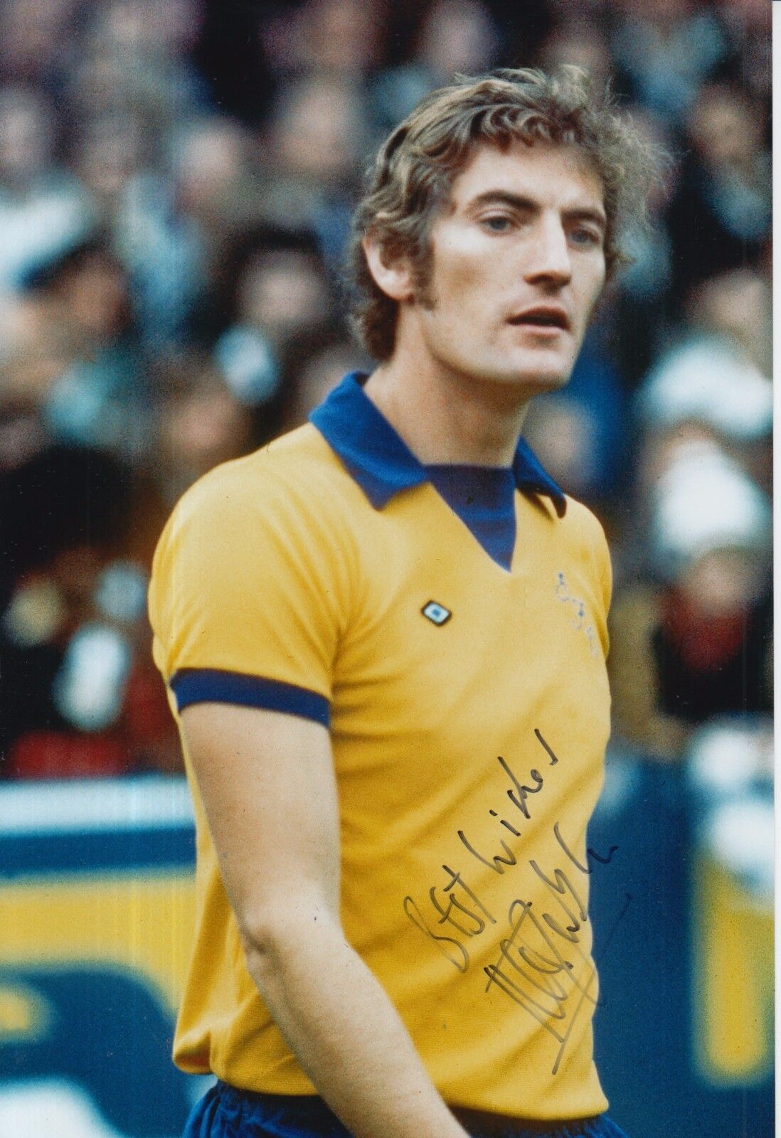 Martin Dobson Hand Signed Everton 12x8 Photo Poster painting 2.