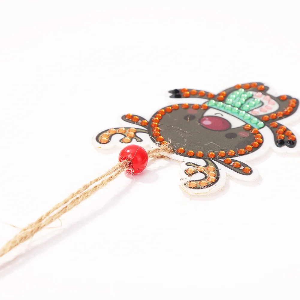 5pcs DIY Diamond Painting Xmas Trees Pendant(Double Sided)