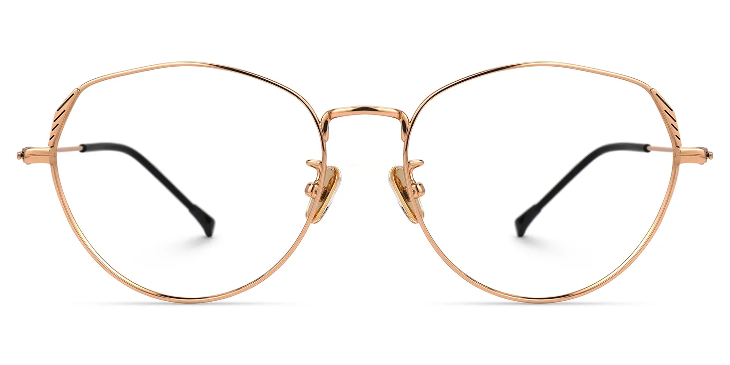 Zelda Gold Rund Brille Gold