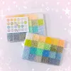 24-Color 7200pcs 2.6mm Fuse Bead Set | Acrylic Hollow Cylinder Beads, Elegant Pixel Art Beads