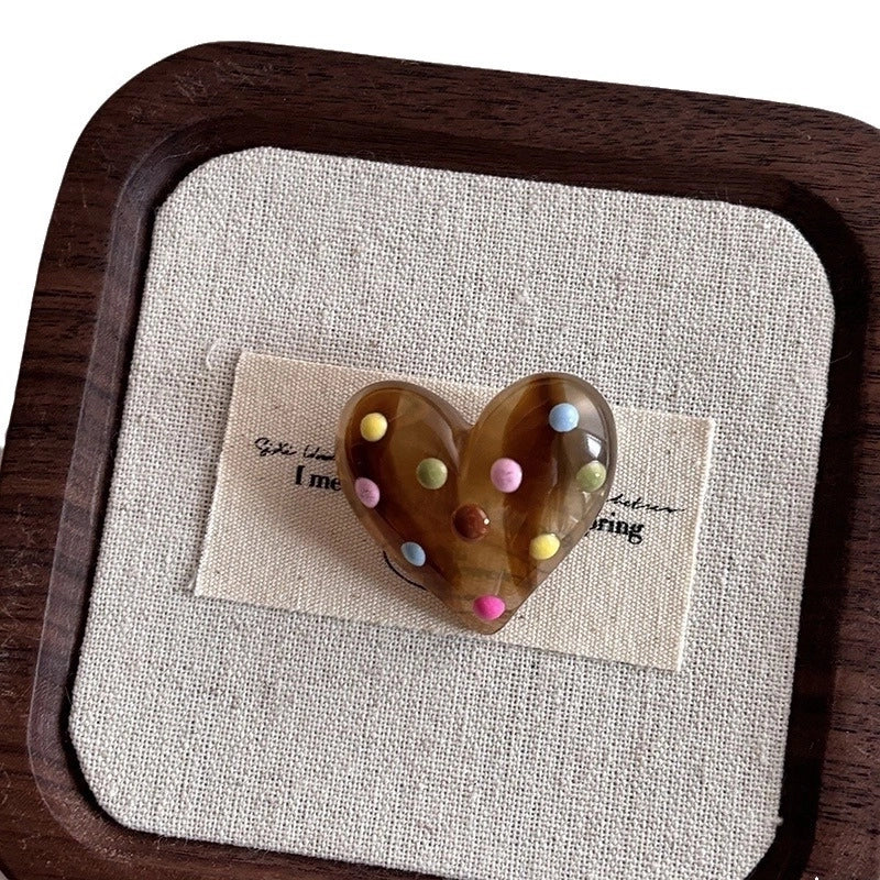 Love Color Oil Dropping Wave Dot Hairpin Dot Side Clip Cute Side Bangs Clip Broken Hairpin Hair Accessories