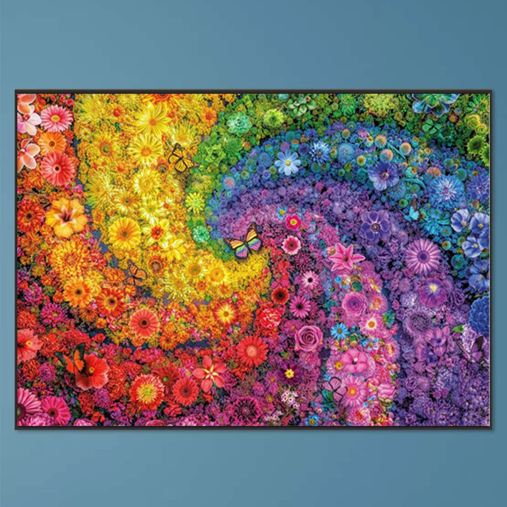 Partial AB Diamond Painting - Full Round Drill - Flower(Canvas|70*50cm)