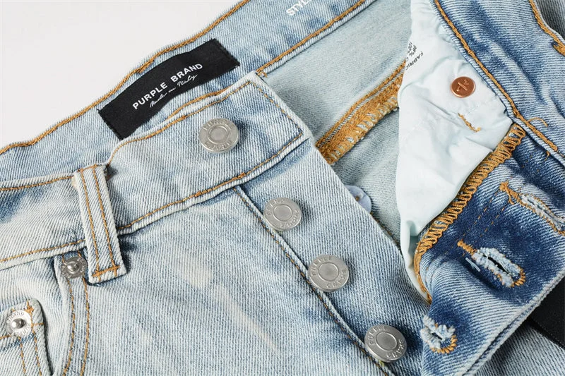 Purple Fashion Jeans 5017