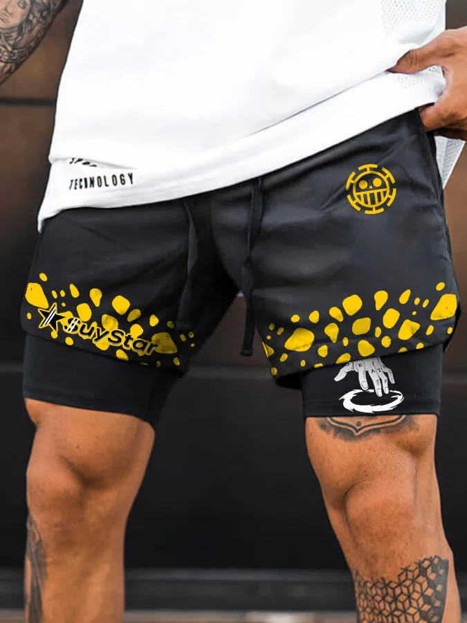 Men's One Piece Quick-Drying Sports Fitness Pants