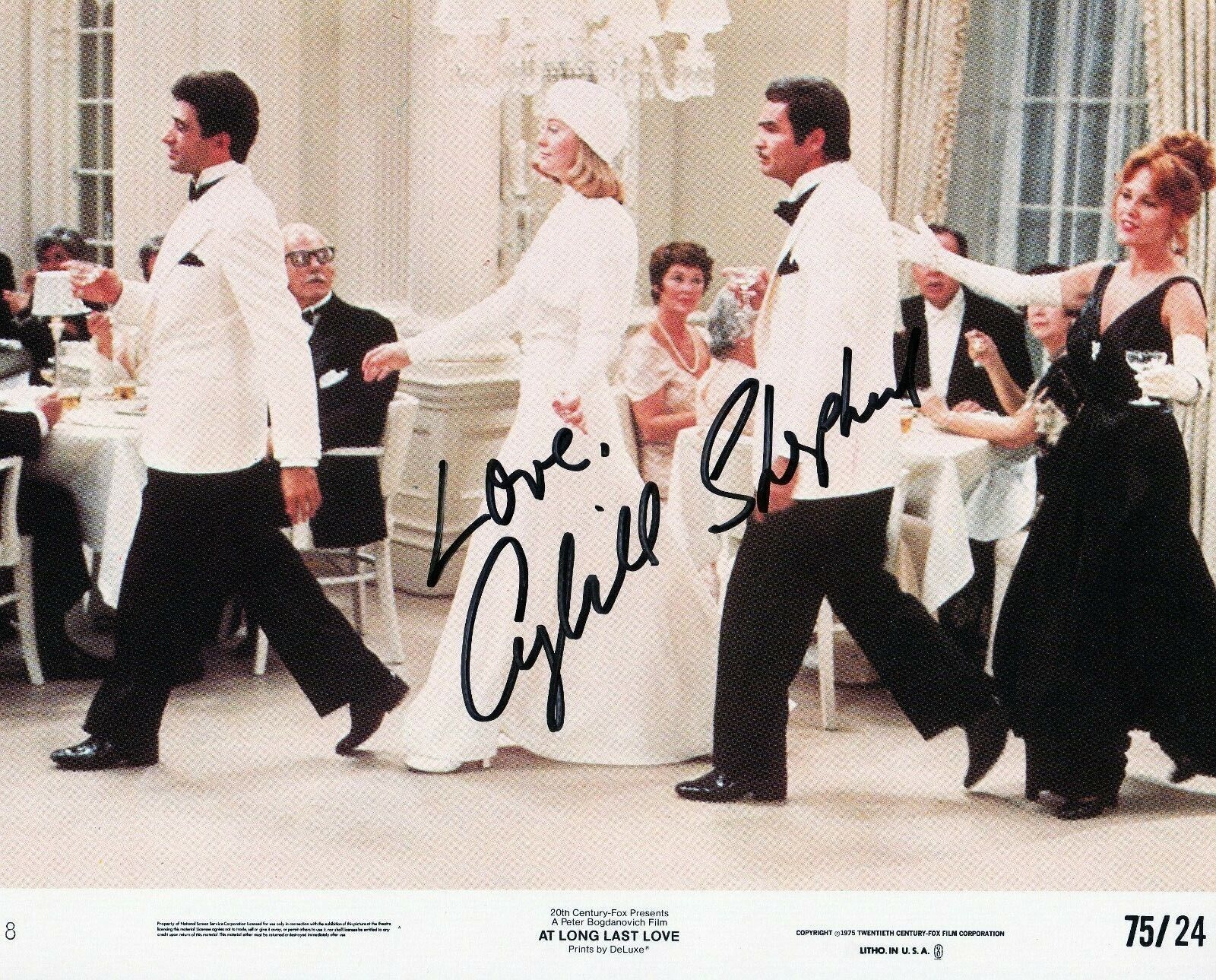 CYBILL SHEPHERD Signed `At Long Last Love` 10x8 Photo Poster painting