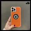 2023 INS LOGO Hollow Design Leather Protective Case For iPhone