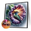 Colibri-rond drill diamant en fleurs-30*30cm