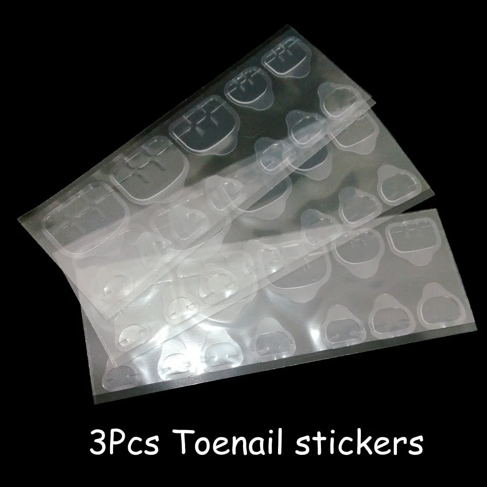 1/3/5 Sheets Transparent Pink Self Adhesive Sticker For Nails DIY Jelly Glue Sticker Nail Art Tape Full Cover Manicure Tool-Nail Inspo