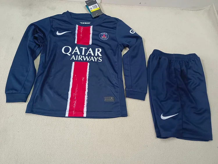 2024/25 Paris home long sleeve jersey-Children's suit