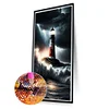 (40*70cm)Lighthouse - Round Partial AB Drill Diamond Painting