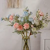 7 Heads Ranunculus Berry Artificial Stem Flower