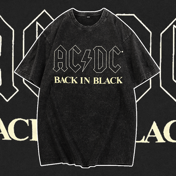 Davidhawaii100% Cotton Casual Attractive Rock Lettering Street T-Shirt - 100% Cotton
