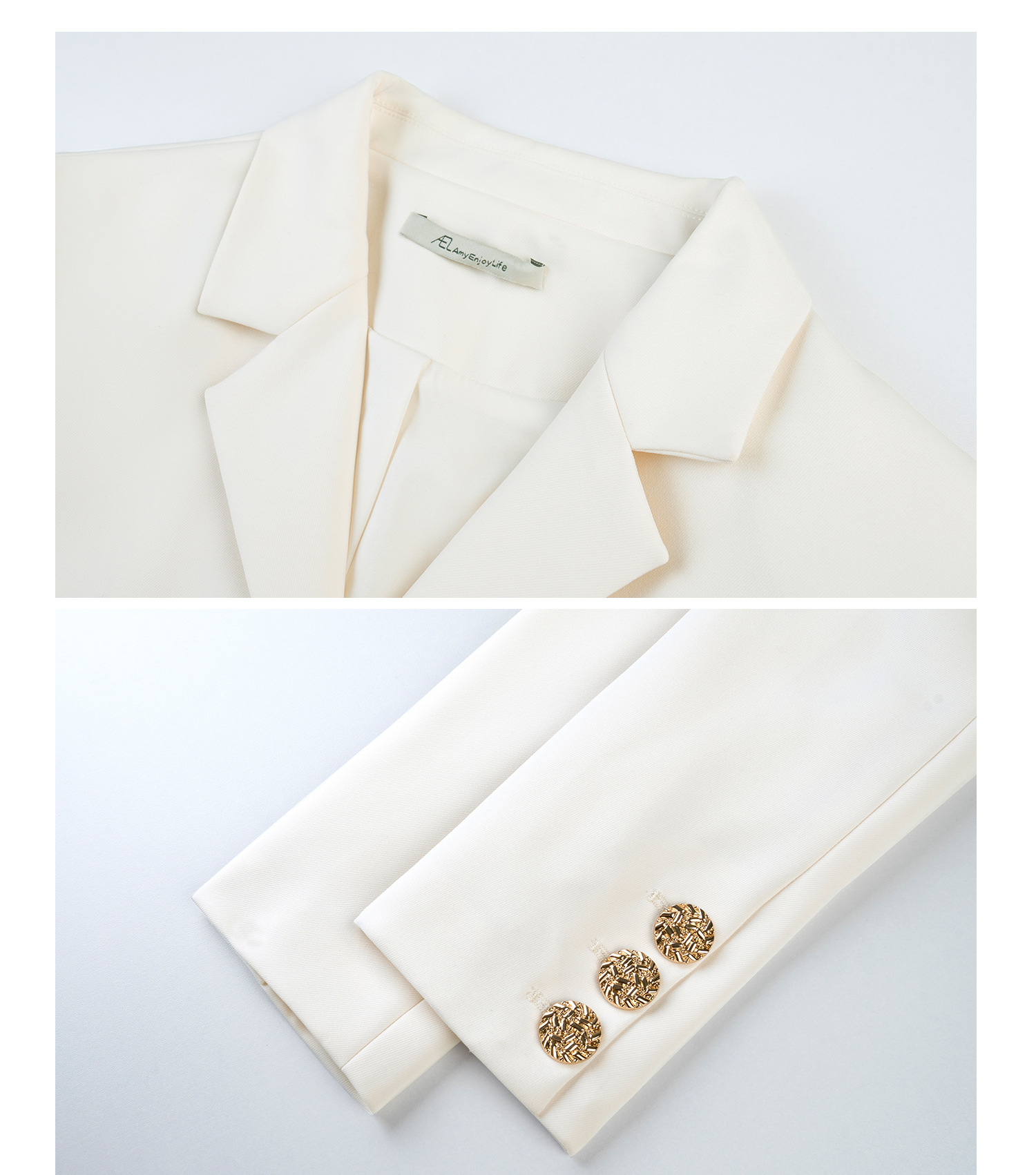 High Waist Suit Dress Set: Women's Tube Top Dress with Blazer - Two Piece Suit - Ootddress