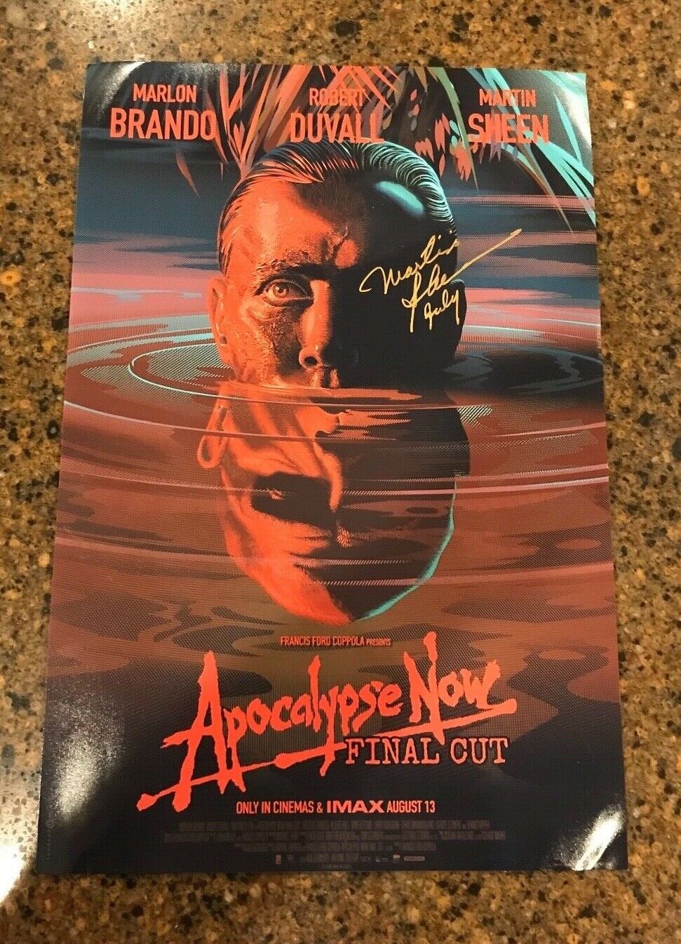 * MARTIN SHEEN * signed 12x18 poster * APOCALYPSE NOW * COA * 3