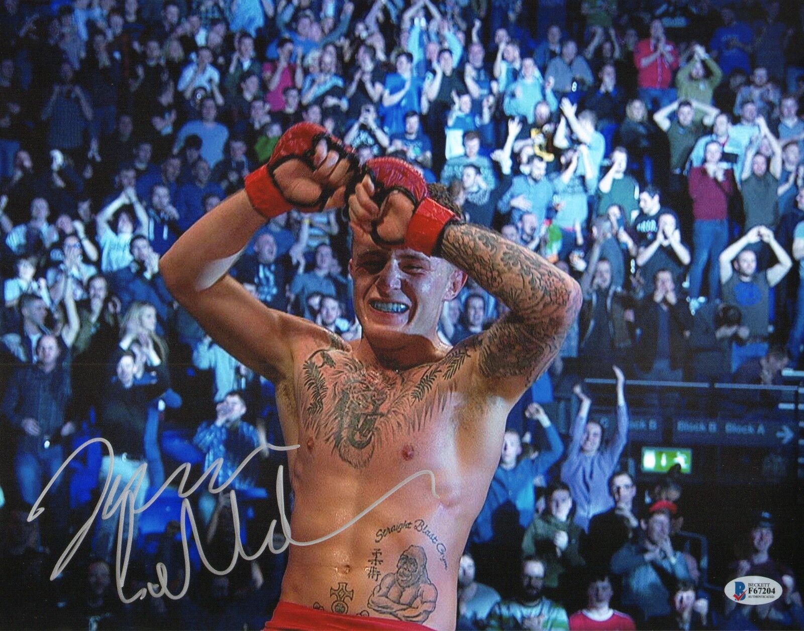 James Gallagher Signed 11x14 Photo Poster painting BAS Beckett COA Bellator MMA Picture Auto'd G