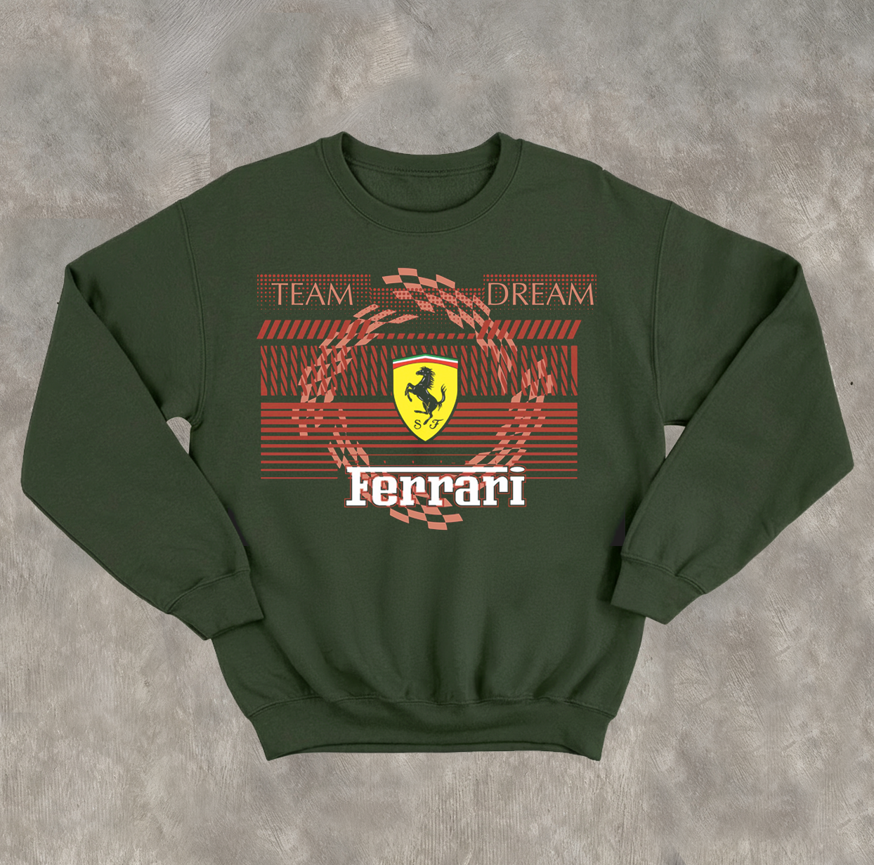 Men's And Women's Same-style Racing Pattern Sweatshirt