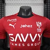 Joyfball 2025/2026 Player Version Al-Hilal Red Football Shirt（The player version jersey is a bit tight, please pay attention to the size selection）