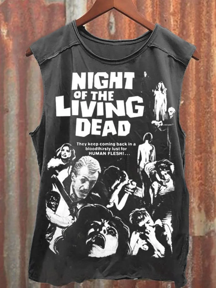 Teecade Teecade Unisex Horror-1 Print Casual Tank Top