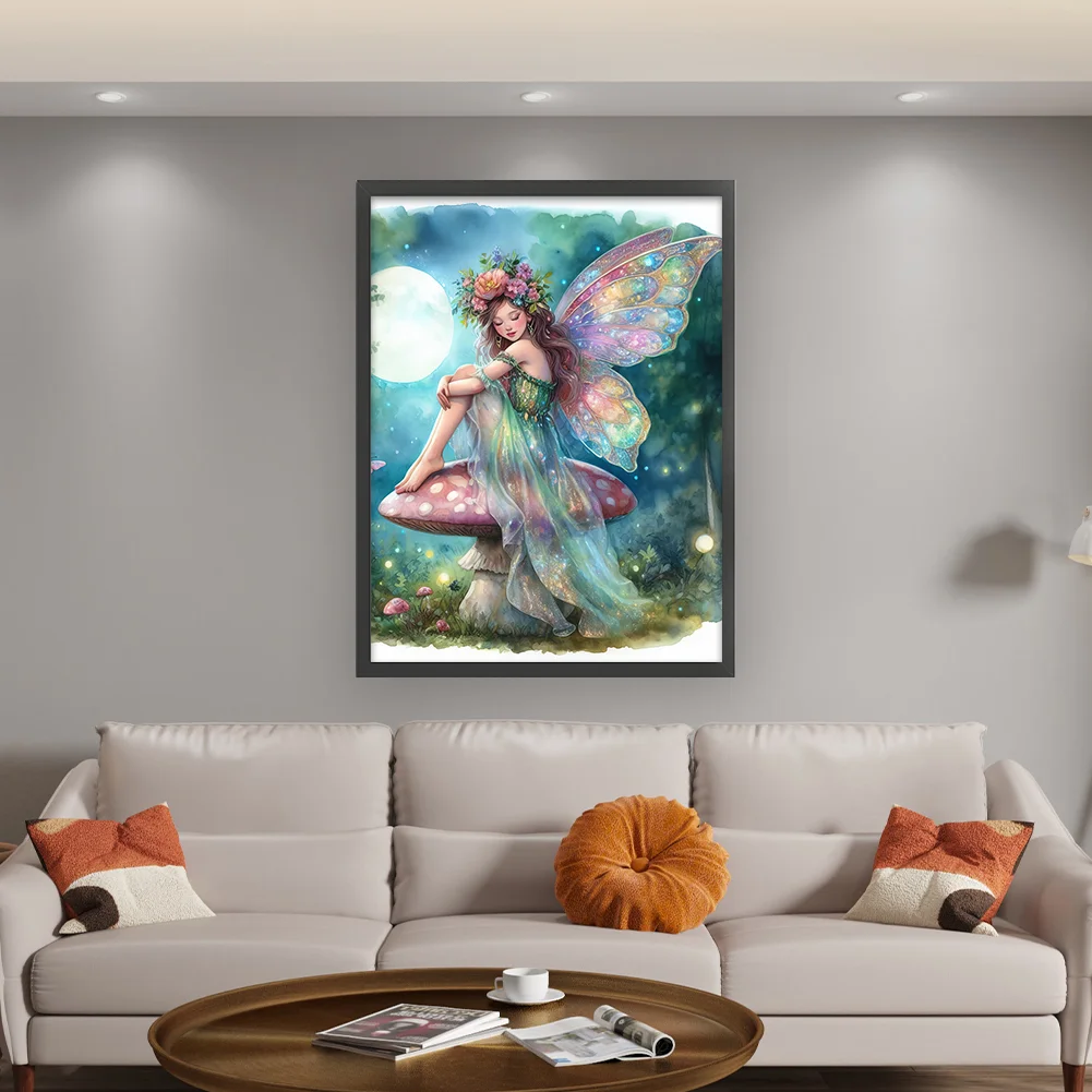 11CT Full Stamped Cross Stitch - Fairy Mushrooom(Canvas|50*65CM)