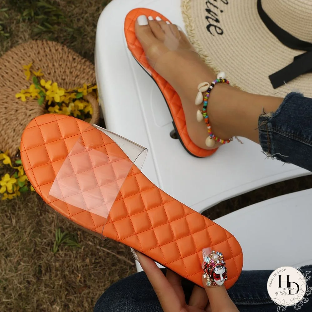 Orange Casual Daily Patchwork Solid Color Round Comfortable Shoes