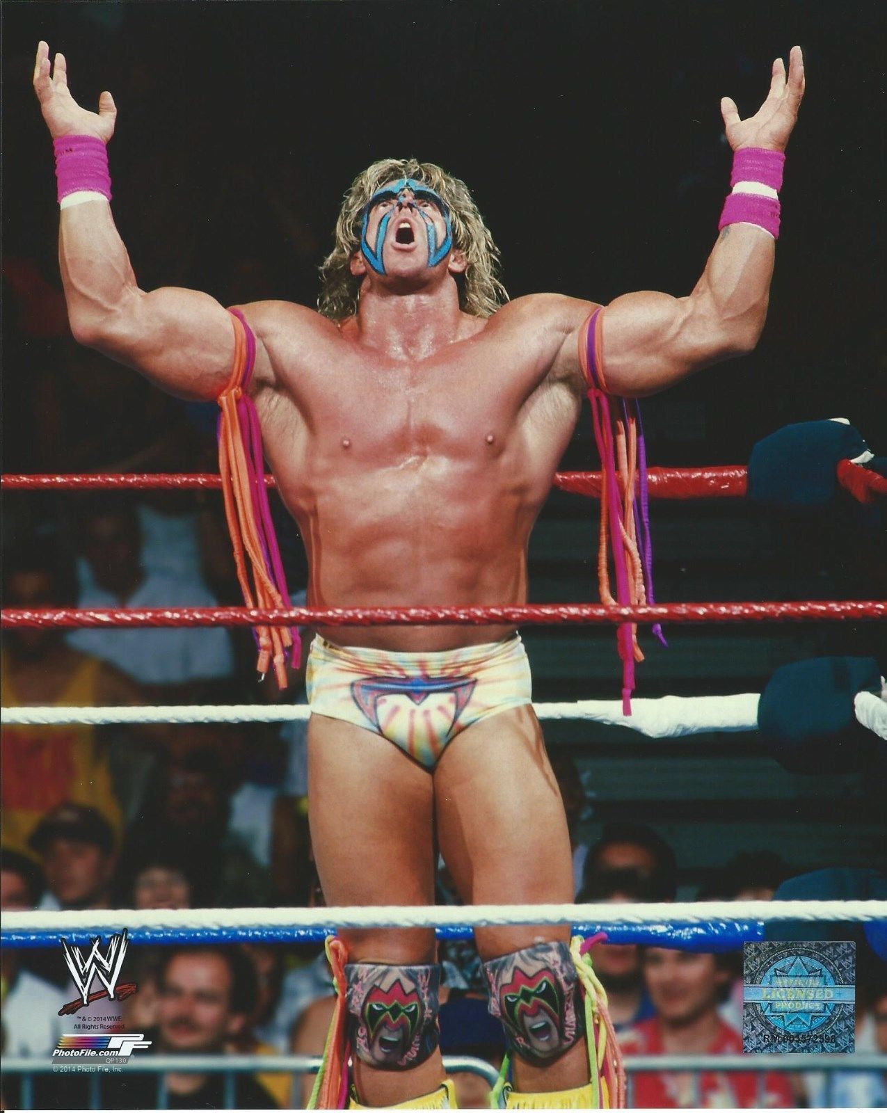 WWE ULTIMATE WARRIOR OFFICIAL LICENSED 8X10 Photo Poster paintingFILE Photo Poster painting 2