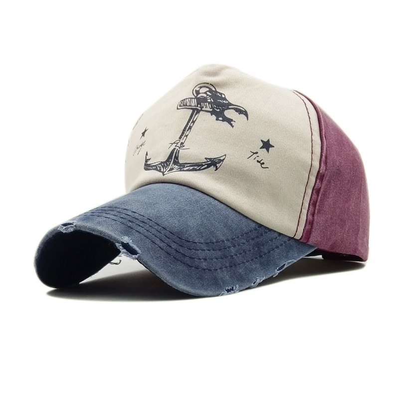 Male and female hip-hop anchor embroidered cap / [viawink] /