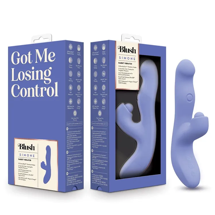 pornhint Pornhint Blush Simone Clitoral G-Spot Silicone Rabbit Vibrator Adult Sex Toy Vibrator