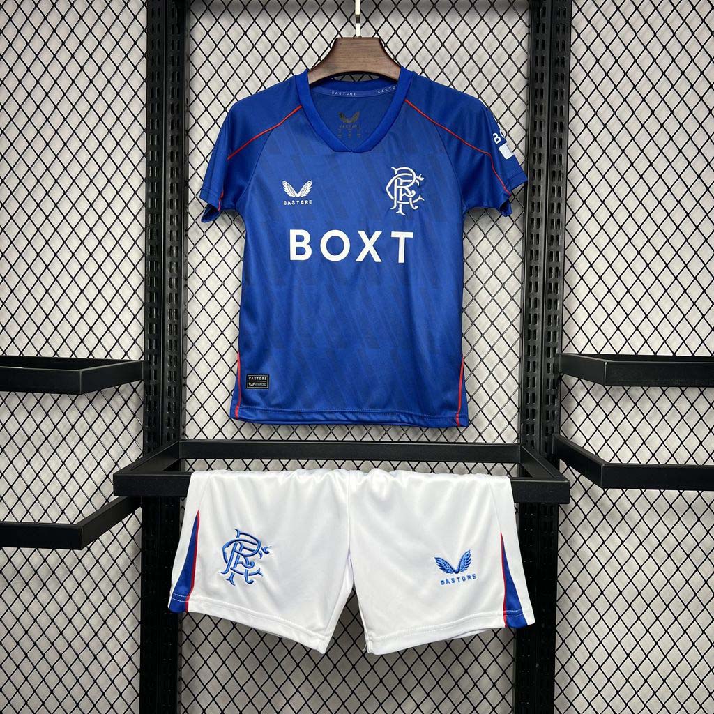 2024-2025 Kids Rangers Home Football Shirt 1:1 Thai Quality