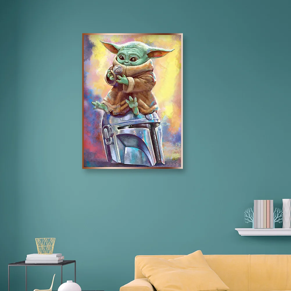 11ct 3-Strand Stamped Cross Stitch - Yoda(36*46cm)