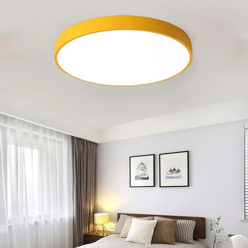 LED Ceiling Light Modern Lamp Living Room Lighting Fixture Bedroom Kitchen Surface Mount Flush Panel Remote Control