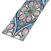 DIY Flower Special Shaped Diamond Painting Leather Tassel Bookmark