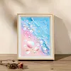 Kits d&rsquo;art partiel color&eacute;s en forme sp&eacute;ciale 5d DIY avec diamants &agrave; points avec cadre en bois, peintures de diamants, art de pierres pr&eacute;cieuses 17x22cm pour adultes, d&eacute;butants, d&eacute;coration int&eacute;rieure