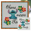 (Stamped/Counted) Disney Stitch Flower - 11CT Cross Stitch 40*40cm