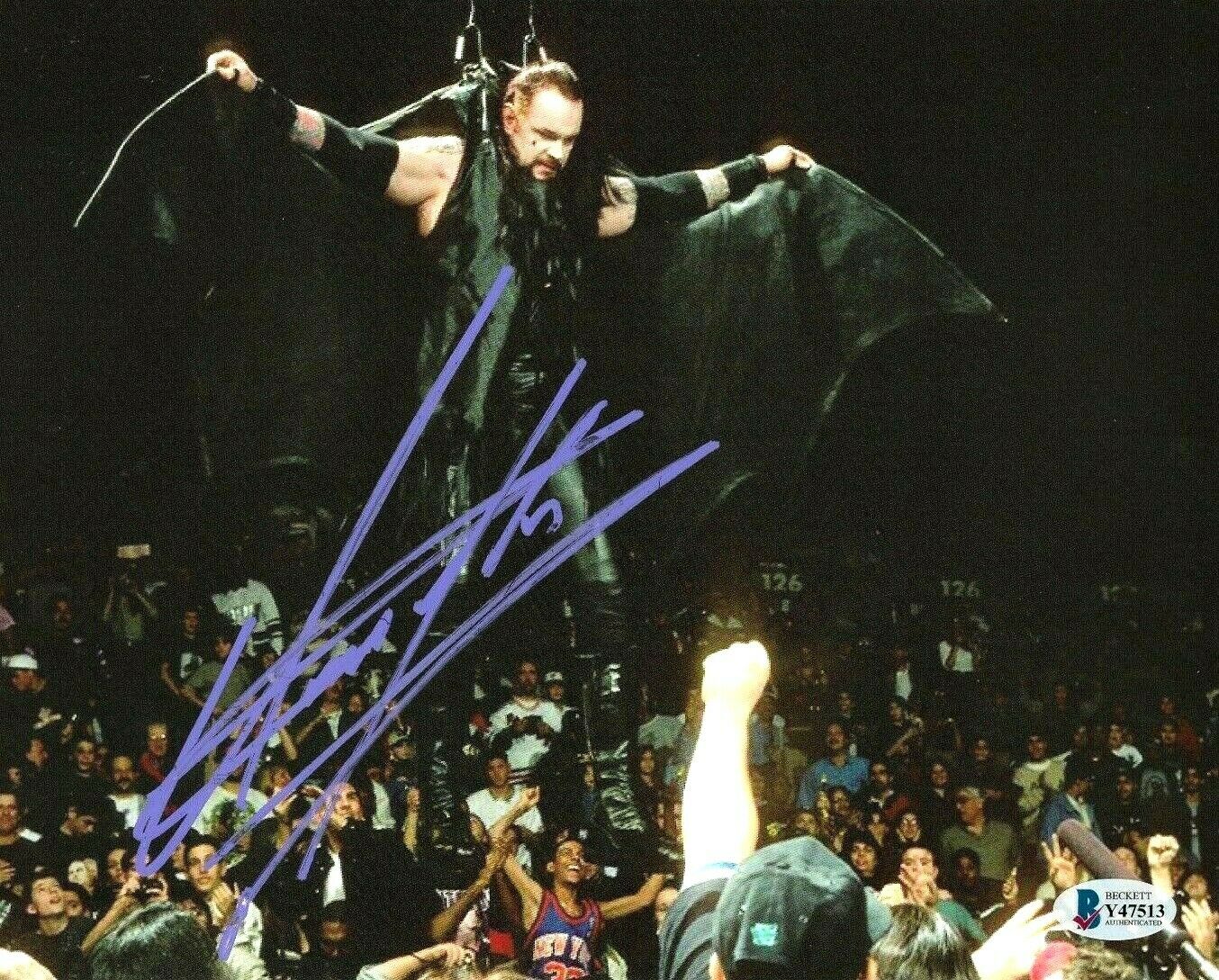 WWE THE UNDERTAKER HAND SIGNED AUTOGRAPHED 8X10 Photo Poster painting WITH BECKETT COA RARE 3