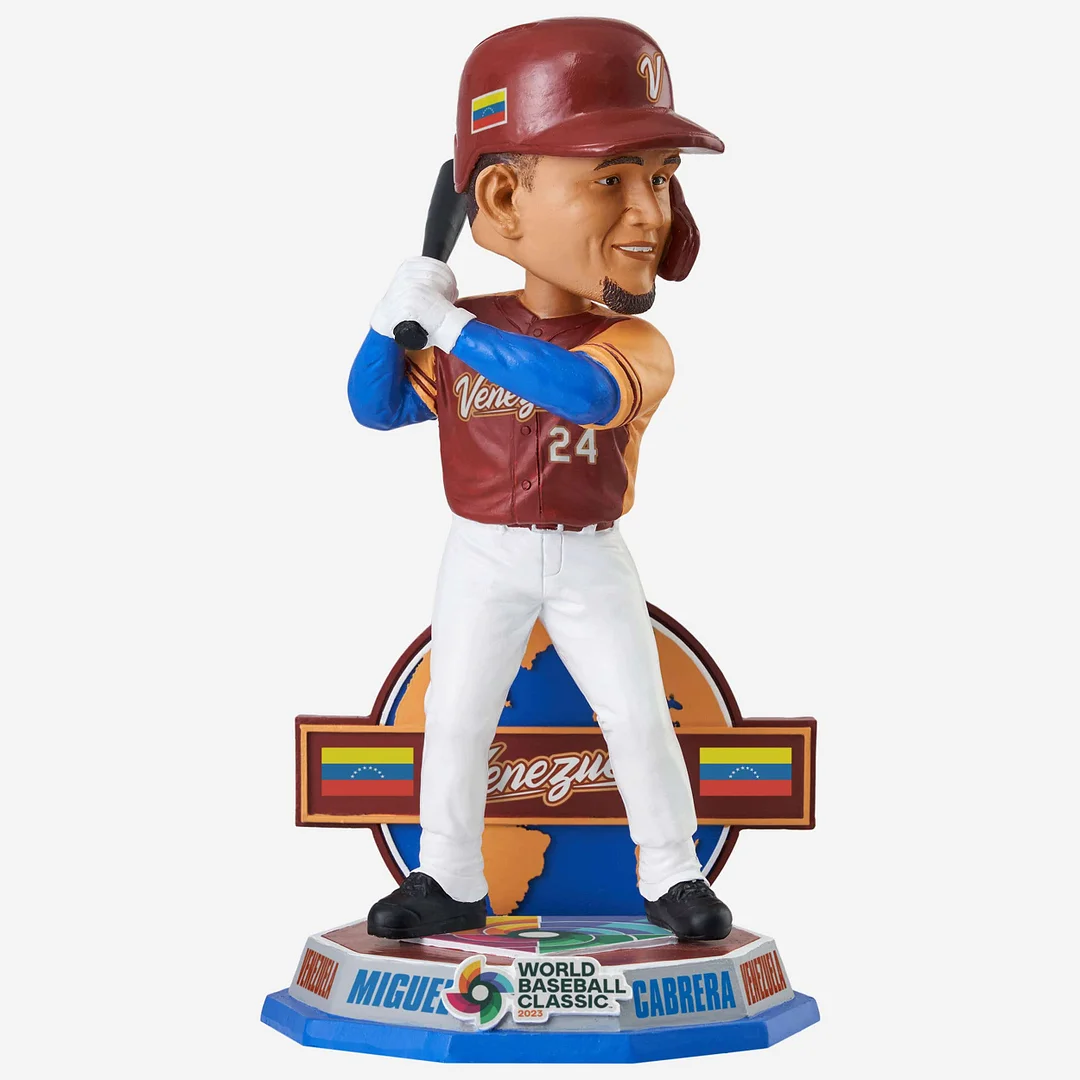 Francisco Lindor Puerto Rico 2023 World Baseball Classic Alternate Uniform Bobblehead Officially Licensed by World Baseball Classic