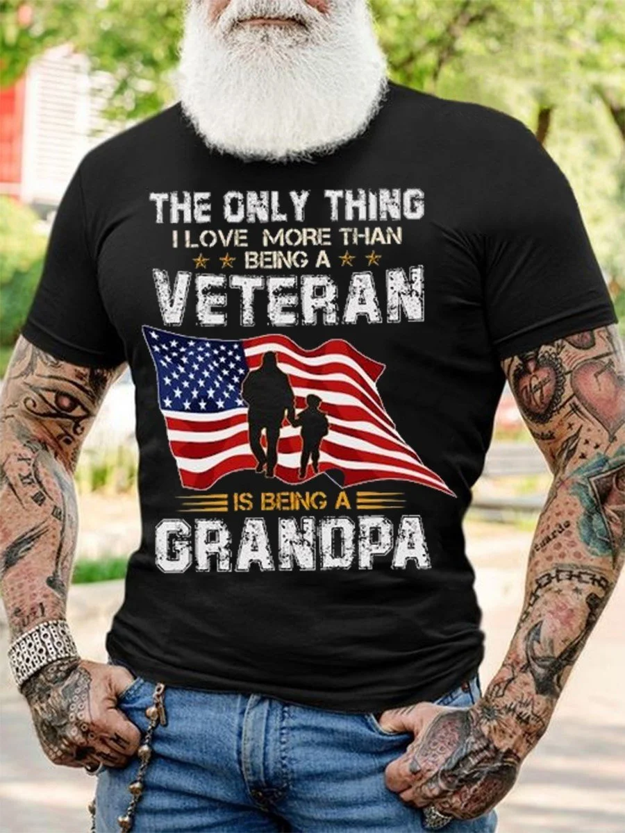 Men The Only Thing I Love More Than Beng A Veteran T-shirt