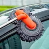Car Washer Mop Double Brush Head Stretching Handle Car Wash Brush Telescopic Mop