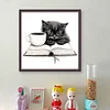 Coffee Book Black Cat-11CT Stamped Cross Stitch 40*40cm/15.75*15.75in
