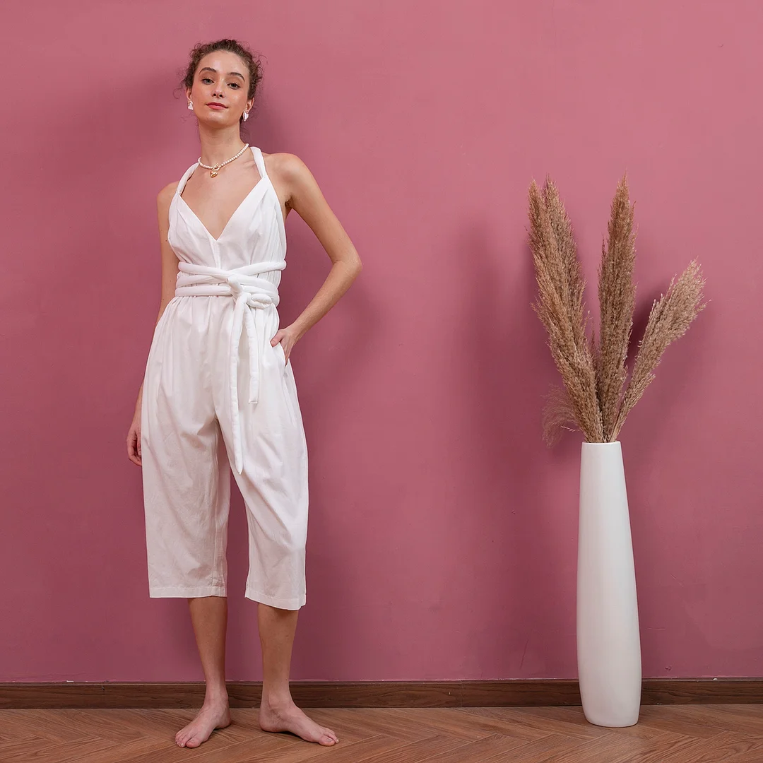 Stylish Traveling Halterneck Jumpsuit