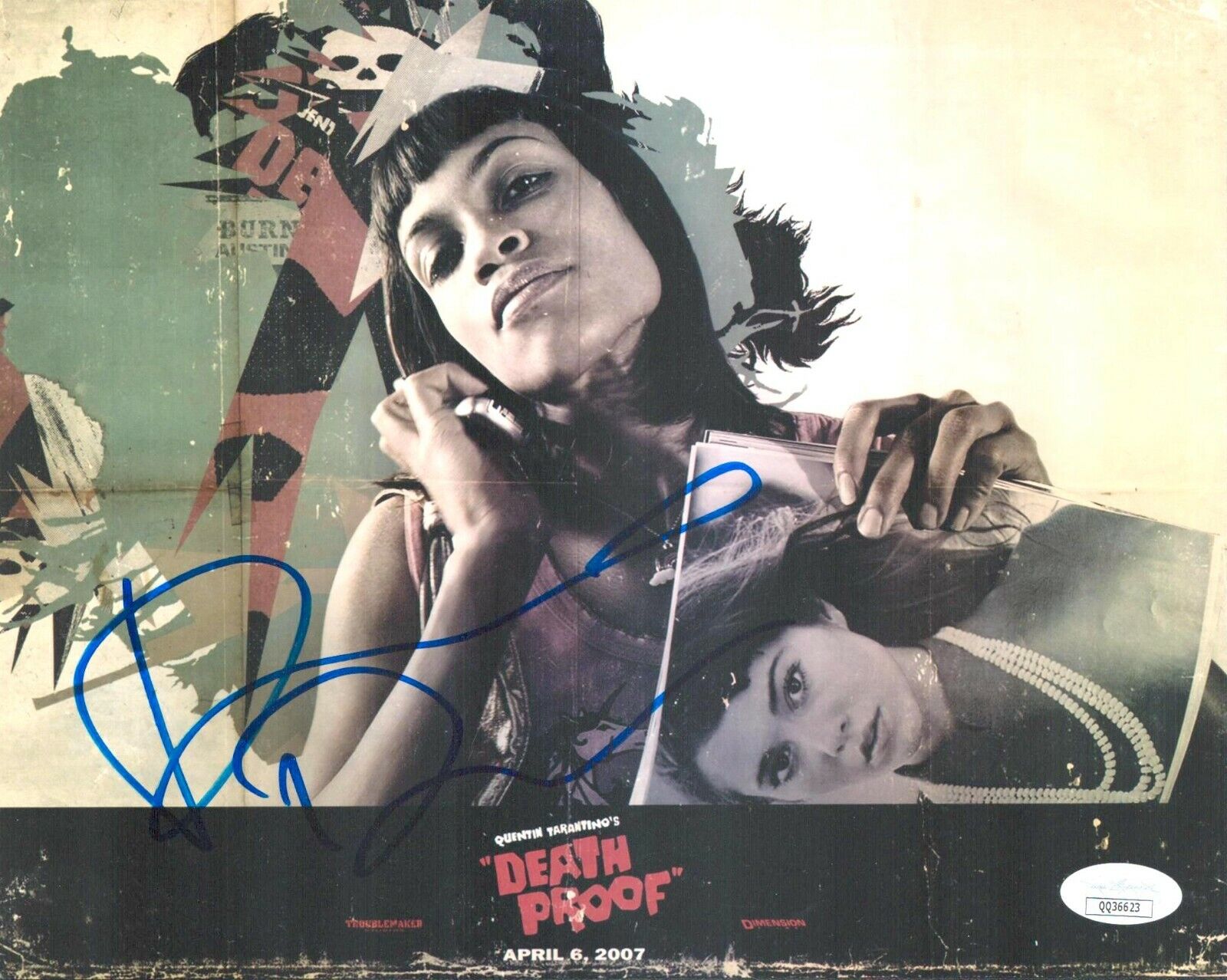 ROSARIO DAWSON Signed DEATH PROOF SEXY 8x10 Photo Poster painting Autograph JSA COA Cert