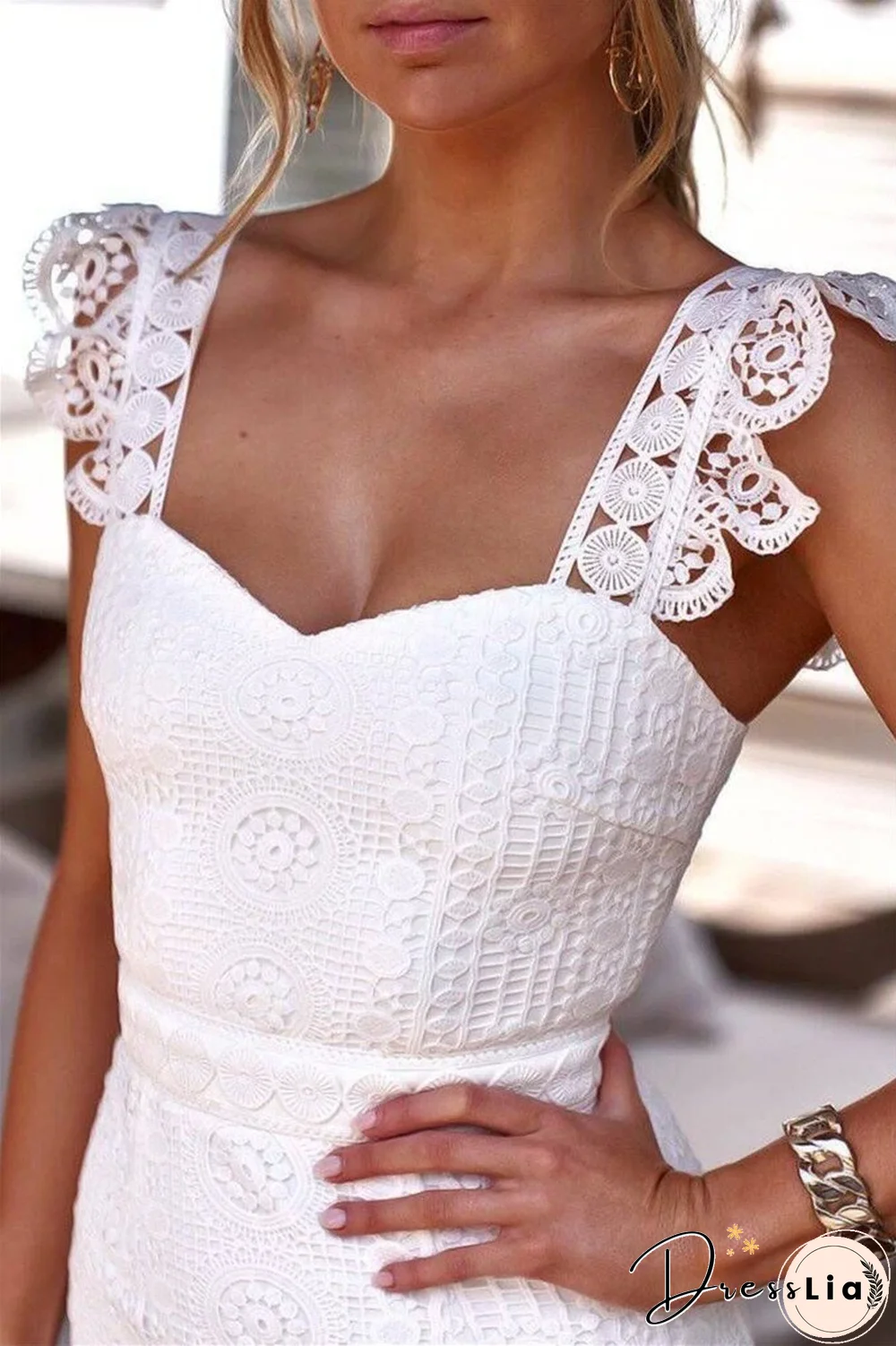 KarliDress Giselle Lace Midi Dress P12559