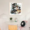 Christmas Snowman-11CT Stamped Cross Stitch 40*40cm/15.75*15.75in tapestrymarket