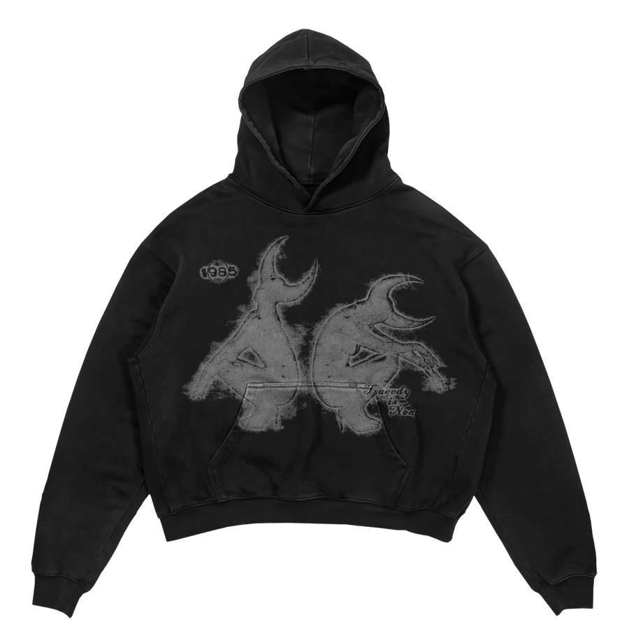Unisex Demons Premium Graphics Washed Hoodie