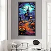 (30*70cm)Halloween Pumpkin Castle - Full Round Drill Diamond Painting